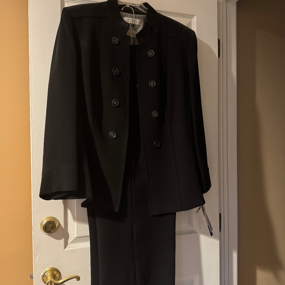 Plus size black pantsuit